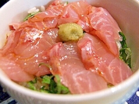 【Booのてきとーなレシピ】金目鯛のお刺身丼